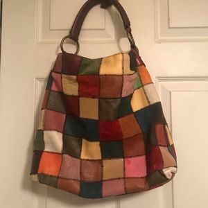 Lucky Brand Patchwork Leather Hobo Shoulder Bag